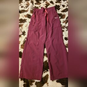 Carhartt Maroon Scrub Pants